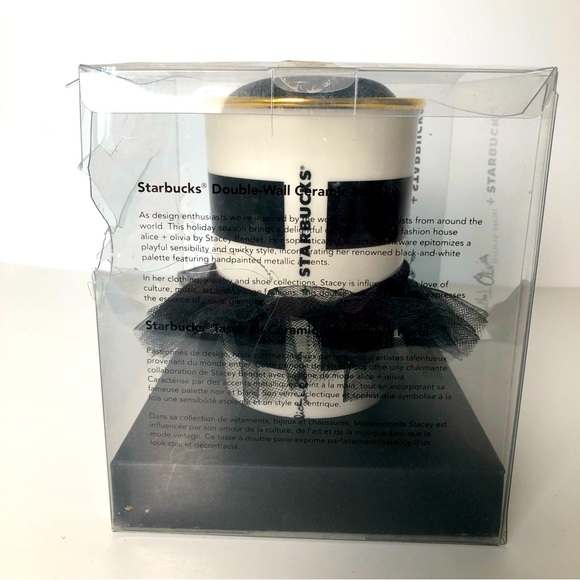 Alice And Olivia Starbucks Double-Wall Ceramic Mug NEW - Picture 2 of 10